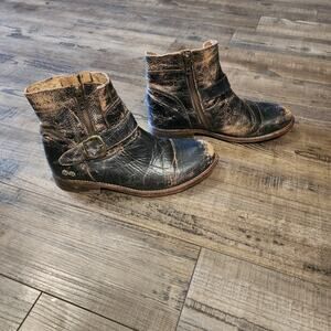 Bed Stu Boots Becca Womens Size 9.5 Distressed Leather b43